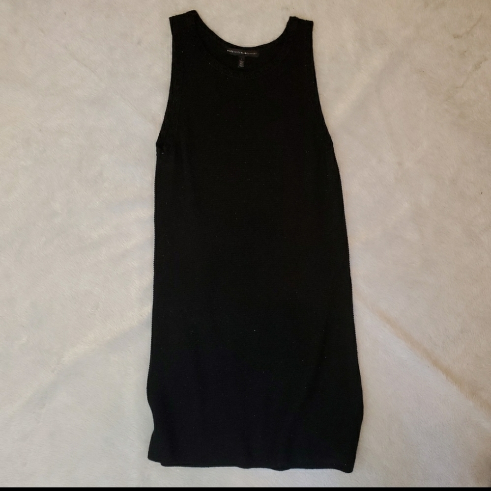 WHBM black sparkly sweater dress EUC
